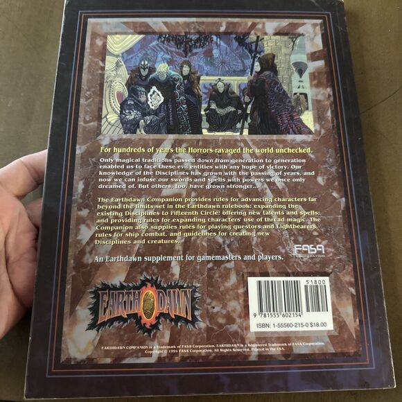 EARTHDAWN COMPANION RPG Role playing Sourcebook 1994 FASA #6200 - Picture 6 of 6